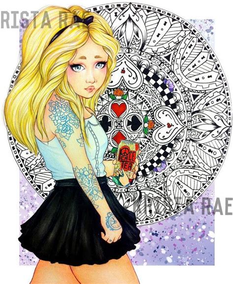 Modern Alice Art Print Art Disney Tattoos Art Prints