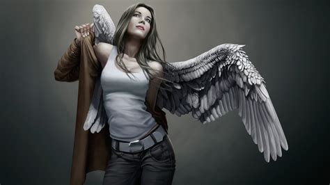 обои женщины Искусство фэнтези Ангел Фотография Художественное произведение крыло
