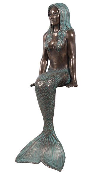 Large Sitting Bronze Mermaid Statue 40 Mermaid Statues Statue