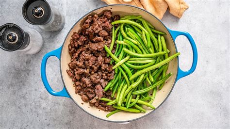 1 pound pork breakfast sausage. Keto One-Pan Ground Beef & Green Beans Recipe