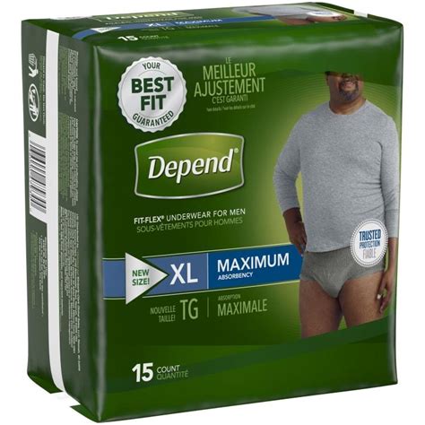 Depends Maximum Absorbency Xl Underwear For Men 15 Ct By Depends At