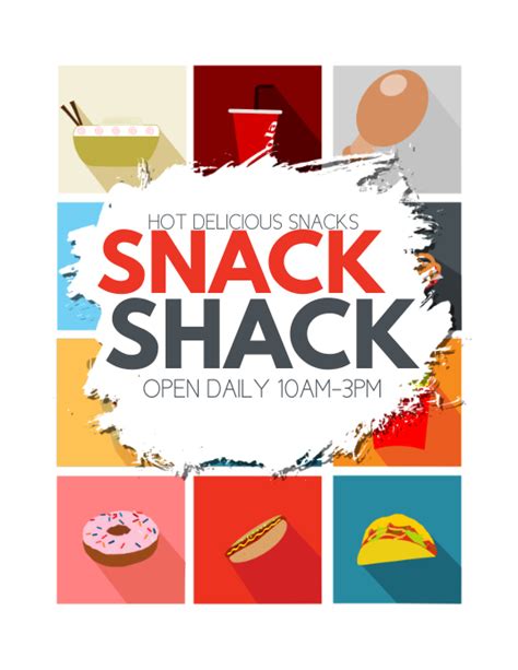 Snacks Template Postermywall