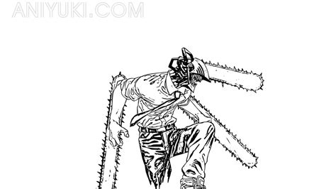 Dibujos De Chainsaw Man Para Colorear Aniyuki