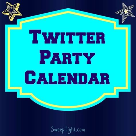 Twitter Party Calendar Twitter Party Calendar Party