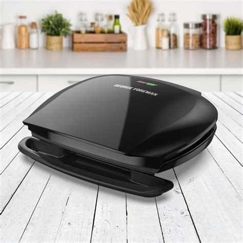 George Foreman George Foreman 5 Serving Classic Plate Grill In Black