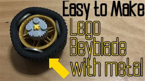Lego Beywheelz How To Make A Lego Beyblade With Metal Easy Youtube