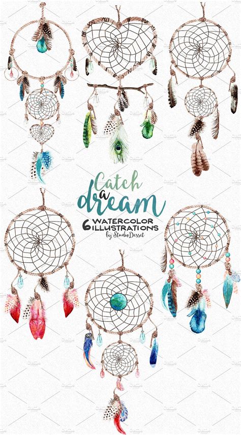 Watercolor Dreamcatcher Cliparts Watercolor Dreamcatcher Dream