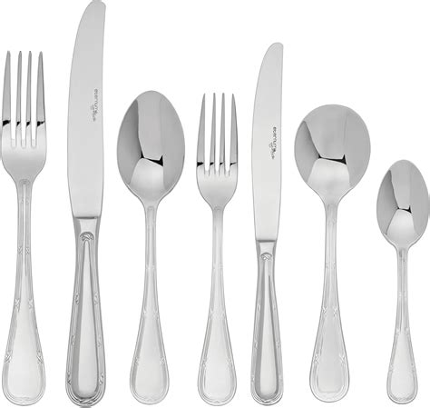 polished 18 10 stainless steel cutlery set ruban complete 84 piece cutlery set