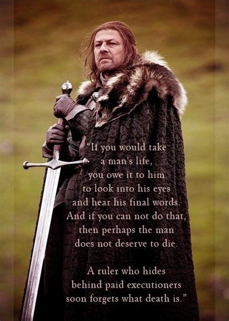 Game Of Thrones Quote Picture Quote 1 With Images Ned Stark Game