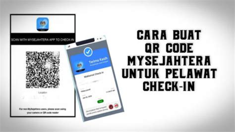 Jadi, cara membuat barcode online sangatlah sederhana, tinggal input proses jadi. Cara Buat QR Code MySejahtera Untuk Pelawat Check-In ...