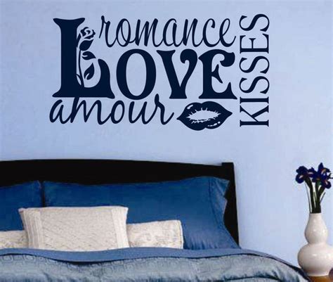 Romantic Bedroom Wall Decal Love Word Collage Vinyl Wall Lettering Wall Decals For Bedroom