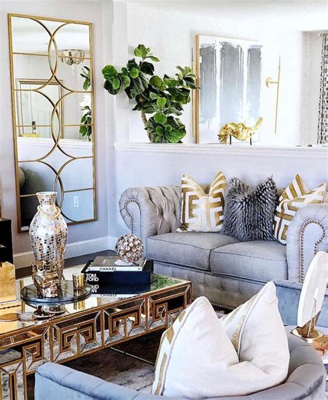 Pin By Ciera Davis On Gold Living Room Glam Living Room Glam Living