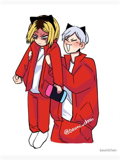 Kenma And Lev Sticker By Baumichan Redbubble
