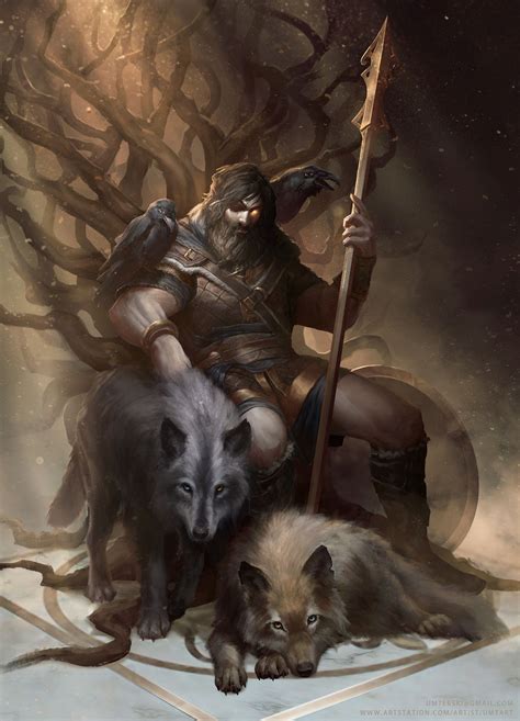Artstation Odin The Allfather Adam Węsierski Odin Norse Mythology