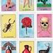 Mexican Loteria Cards Six Pages Of Different Cards Printable Etsy