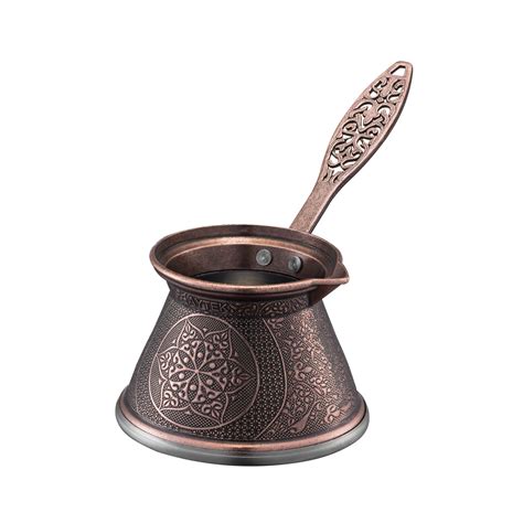 Ibric Cafea Turceasca In Stil Oriental AYTEK Lotus No 6 Zamac Si Inox