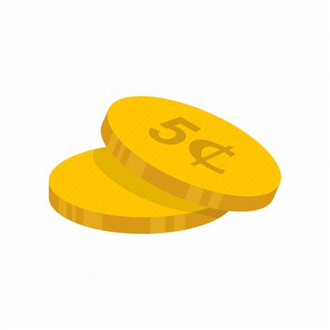 Cents Coins Five Five Cents Icon Download On Iconfinder