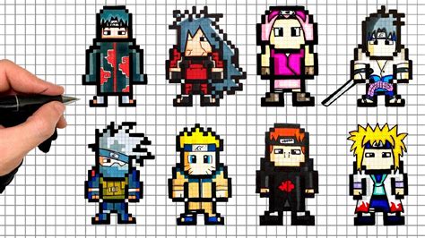 Naruto Pixel Art Dessin Facile Pour Les Enfants Images