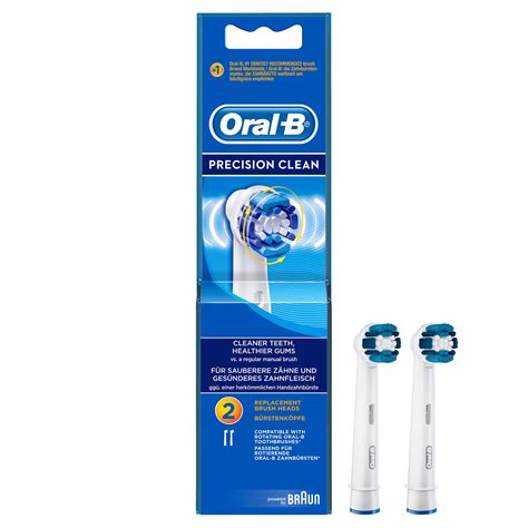 Oral B Precision Clean 2er Pack Aufsteckbürsten Weiß Walzerde