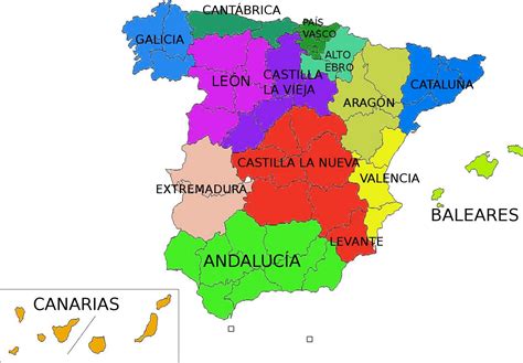 Mapa De Las Regiones De Espana Images And Photos Finder