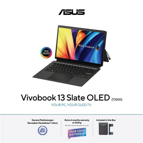 Asus Vivobook 13 Slate Oled T3300ka Oled621 Black Intel® Pentium