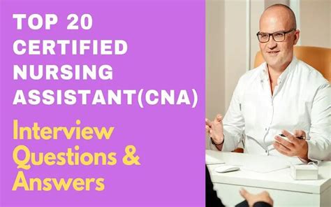 Top 20 Certified Nursing Assistant CNA Interview Questions Answers