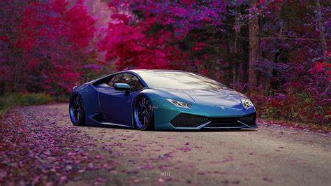 1366x768 Blue Lamborghini Huracan Car 1366x768 Resolution Hd 4k