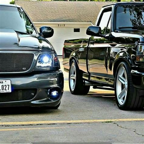 1st And 2nd Gen Ford F150 Lightnings Dropped Trucks Lowered Trucks