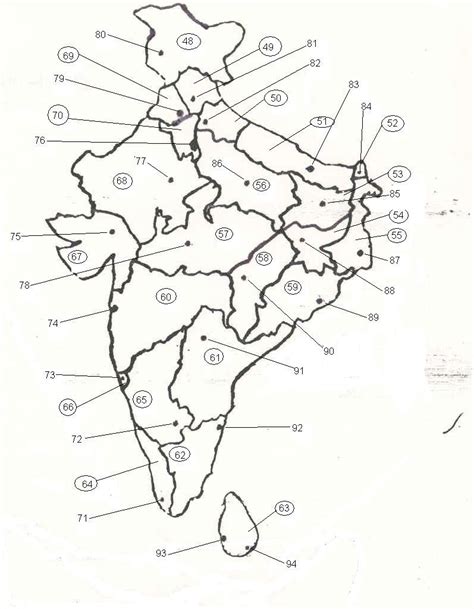 India Map Outline Coloring Pages India Map Political