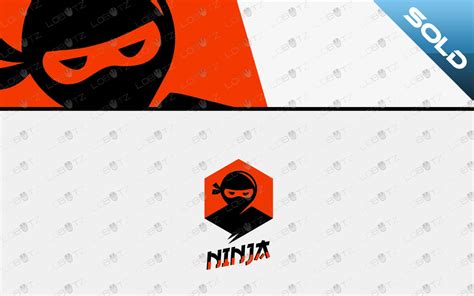 Modern Trendy And Simple Ninja Logo For Sale Lobotz Ltd