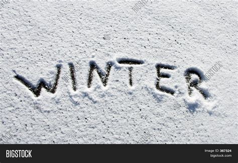 Winter Word Image And Photo Free Trial Bigstock