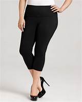 Plus Size Control Top Capri Leggings