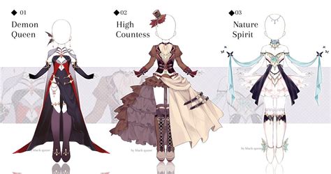 Closed Fantasy Outfit Adopts Auction By Black On Deviantart Angel