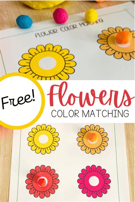 Printable Colors Worksheet Match Colors Kids Learning Station Color