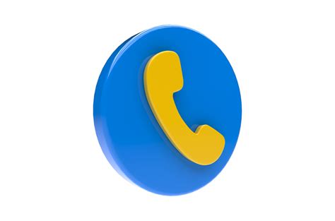 3d Render Telephone Call Icon With Transparent Background 13775756 Png