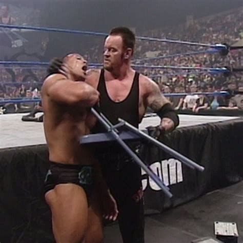 The Rock And Triple H Fight Off Undertaker And Kurt Angle Smackdown Jan