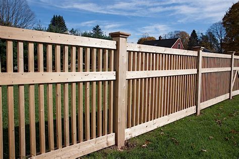 Other than that, suitable wooden fencing are merbau, teak, chengal, ironwood, radiata pine and the designs for wooden fences are also seen as a important consideration for our customers as. Wood Fence Styles | CT Wood Fence Installation | Cedar Wood Fencing