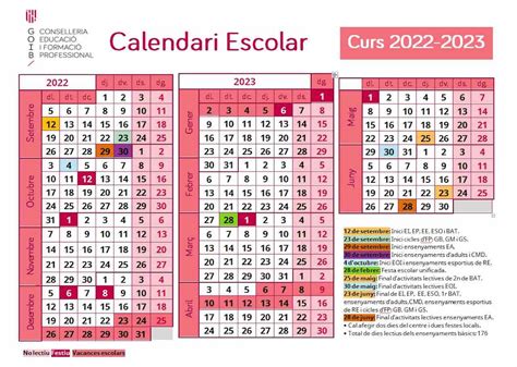 Calendario Escolar Islas Baleares 2022 23