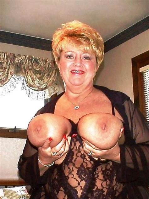 Grandmother Big Boobs Rider Woman Nude Photo