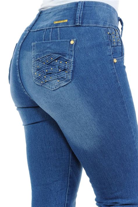 Diamante Womens Jeans Push Up Style G522 Uk