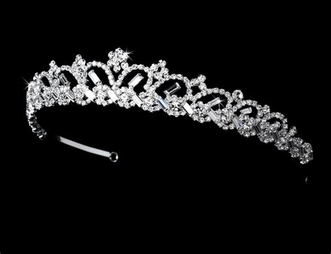 Silver Plated Royal Bridal Tiara Elegant Bridal Hair Accessories