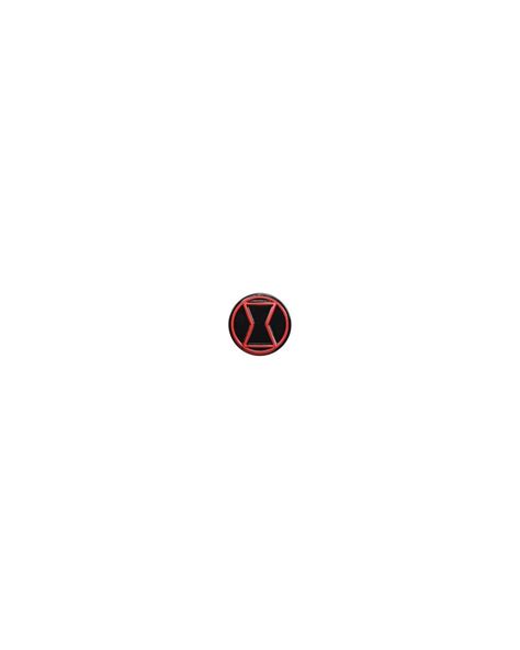 Official Marvel Comics Black Widow Logo Round Pin Badge