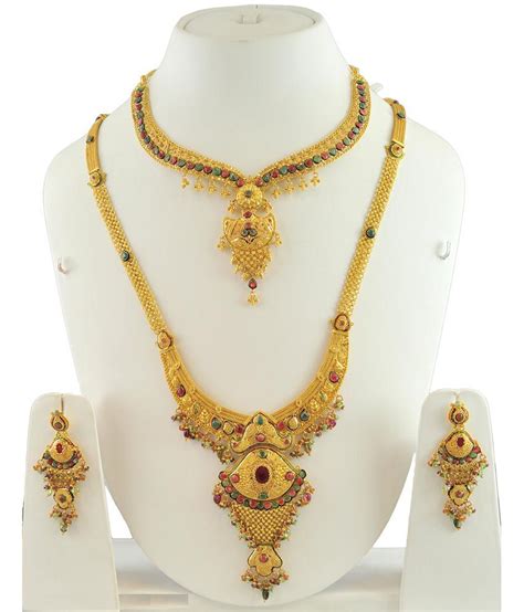 Gurudev Jewellery 22kt Gold Traditional Necklace Set Buy Gurudev