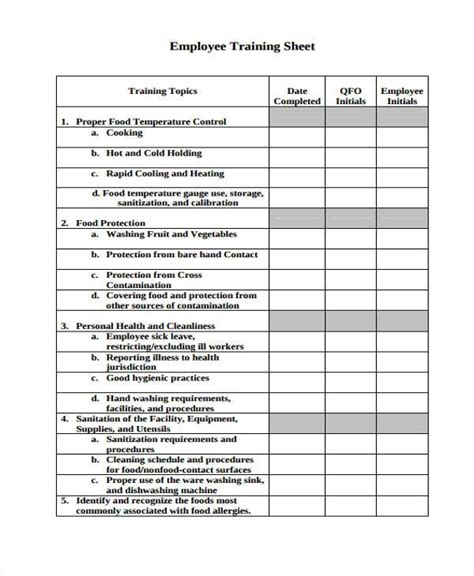 Training Attendees List Template Printable Attendance Record Sheet