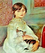 Julie Manet y un gato - Pierre-Auguste Renoir - Historia Arte (HA!)
