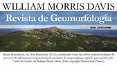 William Morris Davis - Revista de Geomorfologia