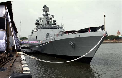 P 17a Class Stealth Frigate Ins Sahyadri F49 Joins Indian Navy