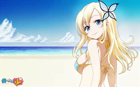 Wallpaper Anime Girls Beach Boku Wa Tomodachi Ga Sukunai Kashiwazaki Sena Blonde