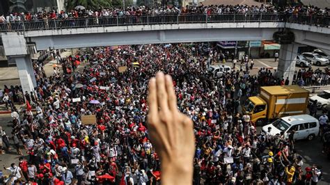 Mass Protests Against Army Coup Hit Myanmar For Second Day