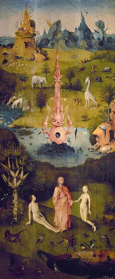 The Garden Of Earthly Delights Left Panel 1500 1505 Oil On Panel